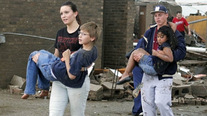 Tornado rips through Oklahoma City suburb